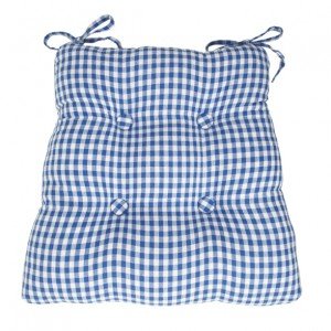 gingham seatpad mavi