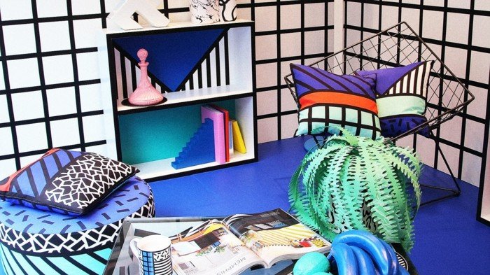 apartment-set-up-ideas-memphis-style-colors-geometric-form