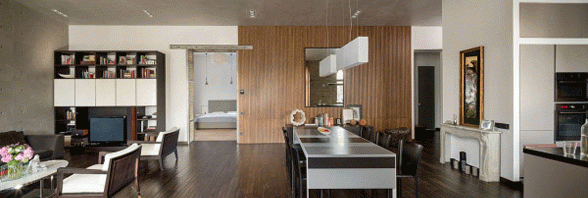 Kiev’de Klasik Modern Bir Loft