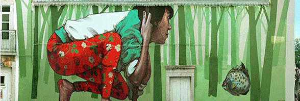 Sıkıcı duvarlara renk katan graffitiler