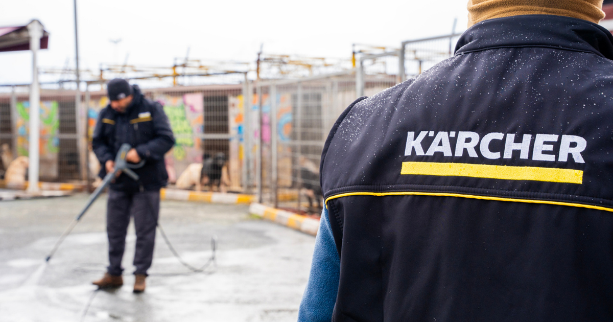 Kärcher Türkiye’den, Hayvan Barınağına Hijyen Seferberliği…
